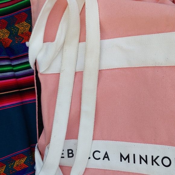 Rebecca Minkoff Pink Canvas Tote Bag - Picture 10 of 12